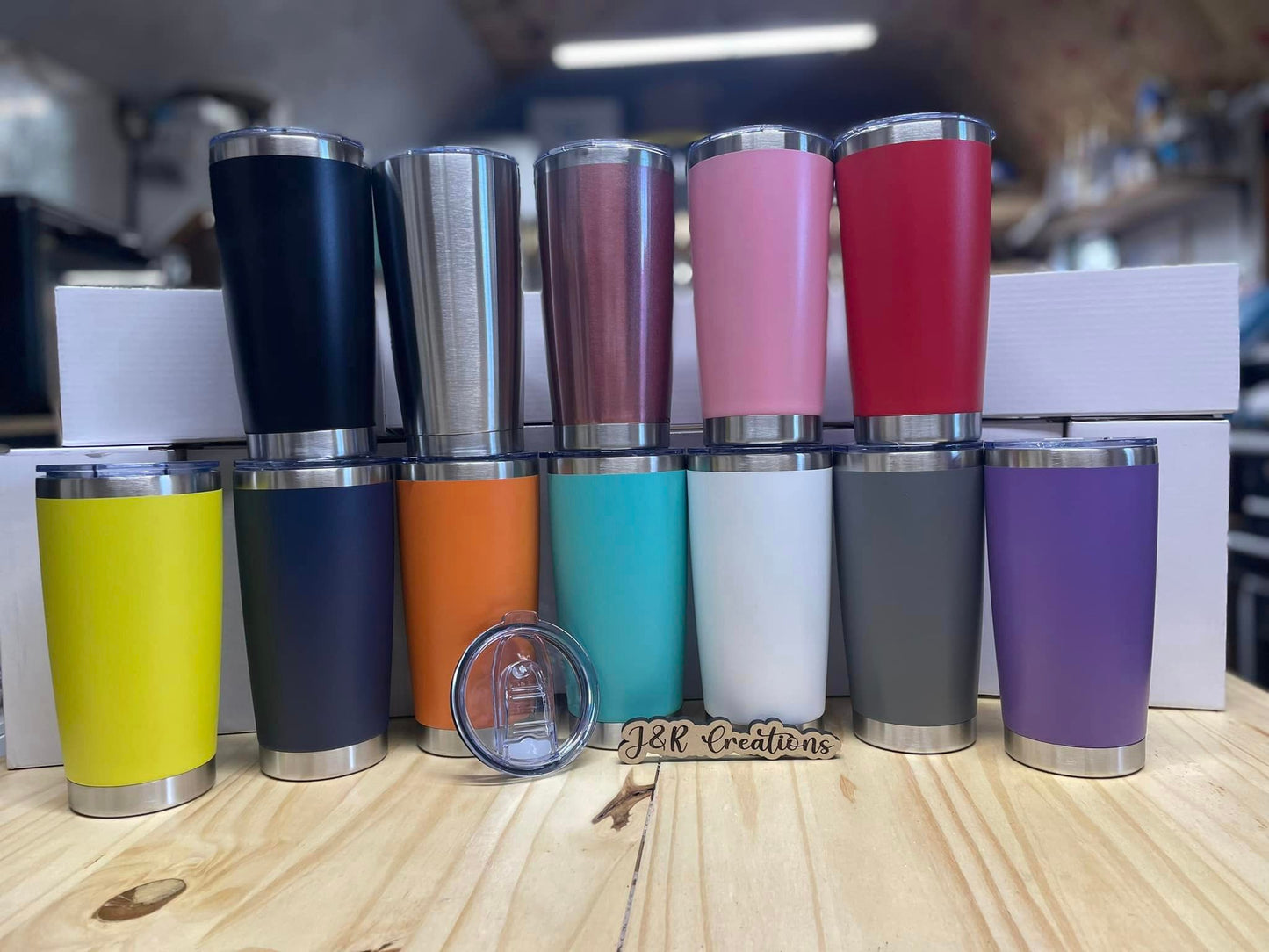 Custom Laser Engraved tumbers 20oz