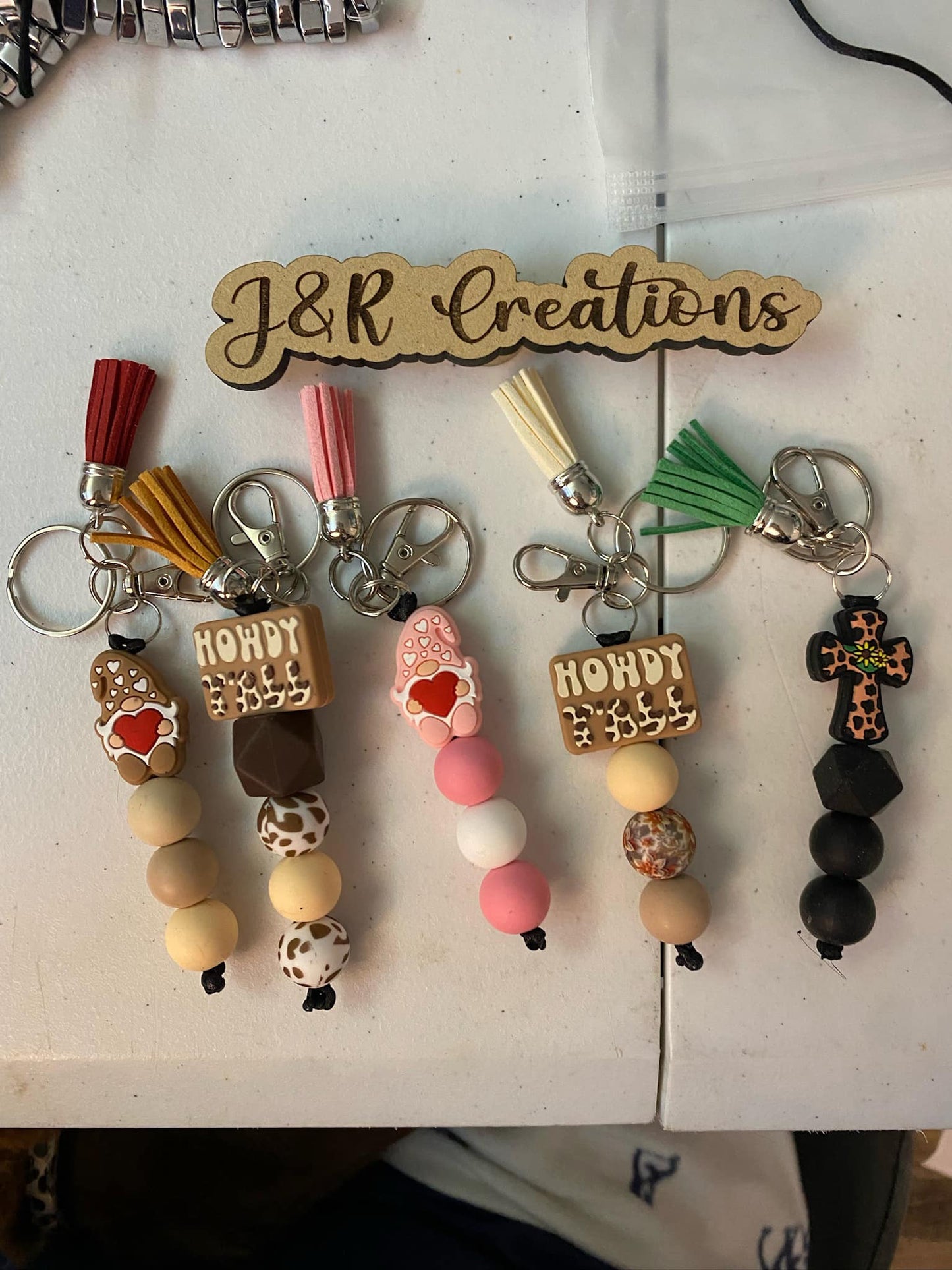 Beaded keychains
