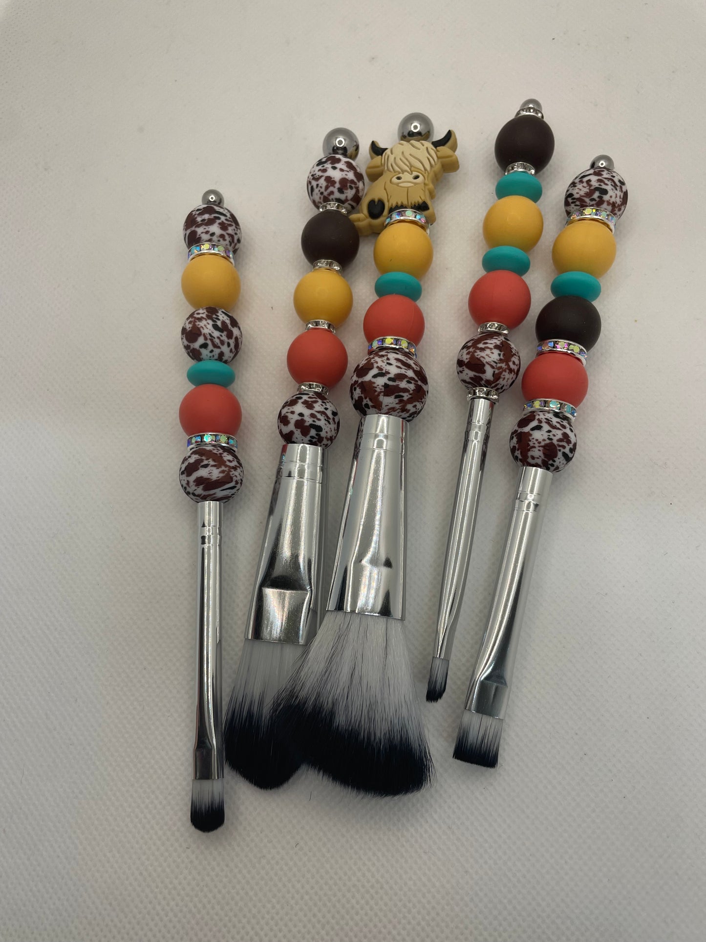 Highland cow Make-up brush set